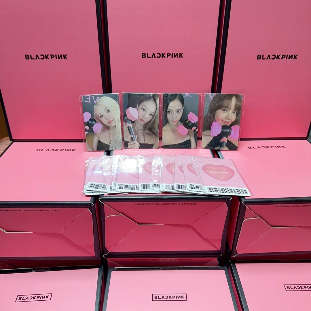 BLACKPINK LIGHTSTICK 手燈ver.2新特典卡版, 興趣及遊戲, 收藏品及