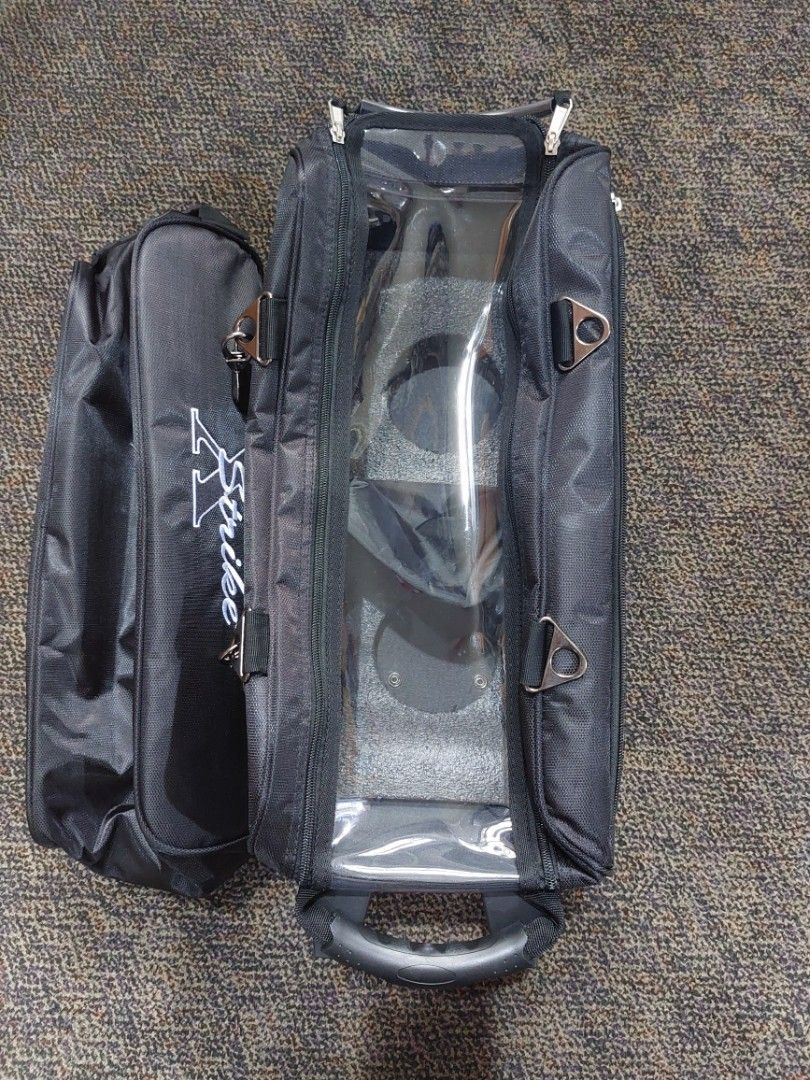 Bowling 2 Ball Bag with retractable handle, Sports Equipment, Sports