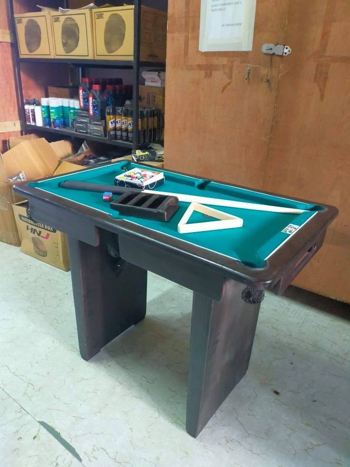 BRADN NEW 20X34 MINI BILLIARD TABLE (Category: Billiards and Bowling) located in San Pablo. Submitted by abw4reyes (Listing ID 1246397596, Image 2). Description: FOR SALE!!! FOR SALE!!! 20X34 MINI BILLIARD TABLE AGE: 7 to 8yrs old With complete and brandnew accessories ✔1 inch Triangle ✔1 inch Ball Set ✔Two cue stick ✔ 2 PCS BILLIARD CHALK FOR MORE INFORMATION MESSAGE US. WE SHIP CASH ON DELIVERY 100% GOOD CONDITION LOWEST PRICE GUARANTEED For in