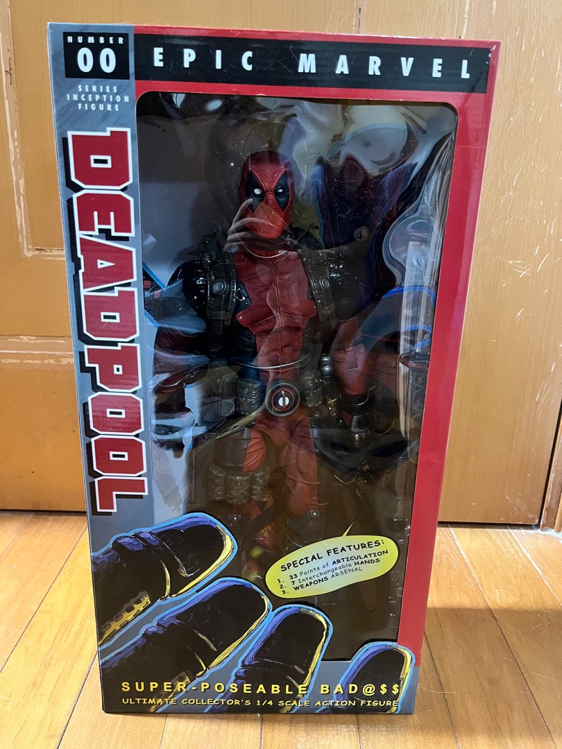 Brand new Deadpool 1/4 Scale Action Figure, 興趣及遊戲, 玩具& 遊戲