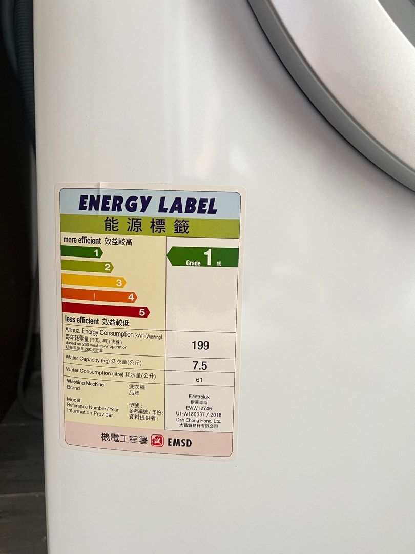 Brand new Electrolux Washing Machine 7.5kg/5kg Washer Dryer Vapor