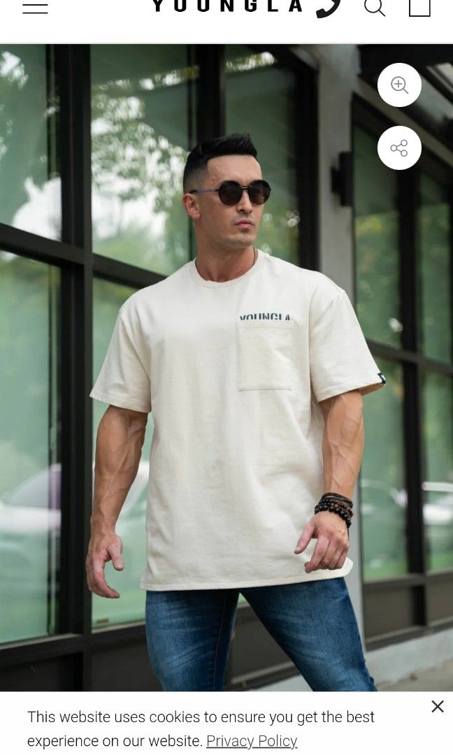 Brand new genuine YoungLA shirt, Men's Fashion, Tops & Sets