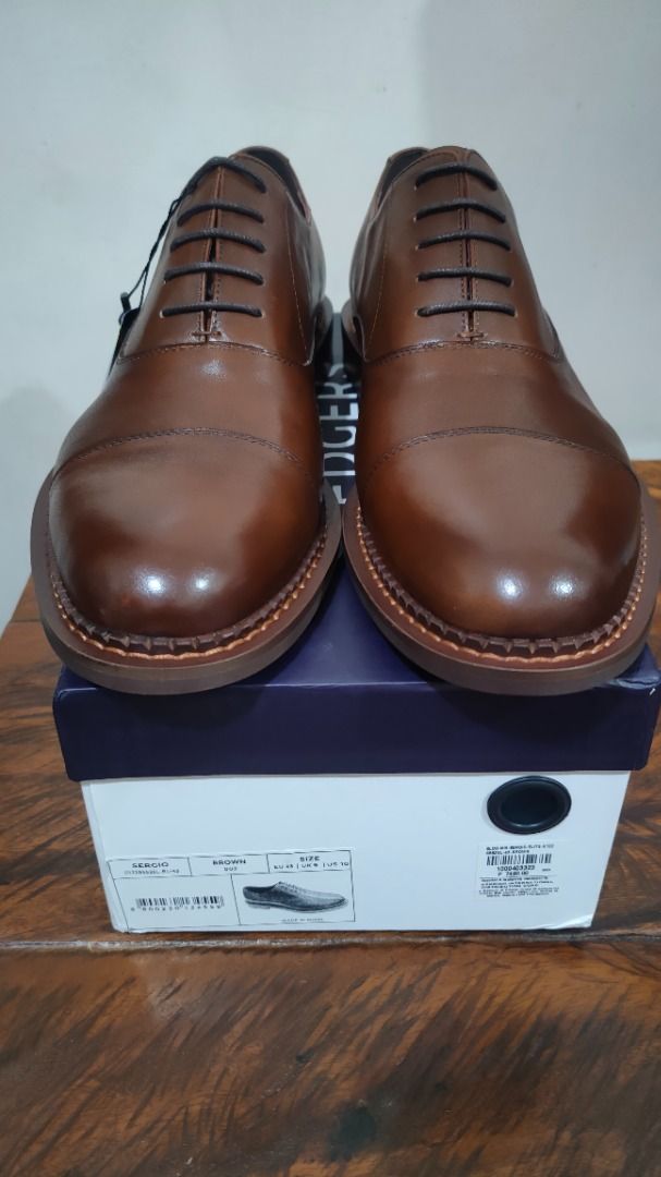 (Brand New) Sledgers Brown Mens Oxford Shoes, Men's Fashion, Footwear