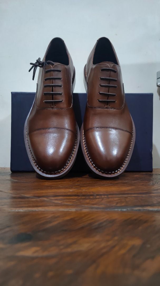 (Brand New) Sledgers Brown Mens Oxford Shoes, Men's Fashion, Footwear