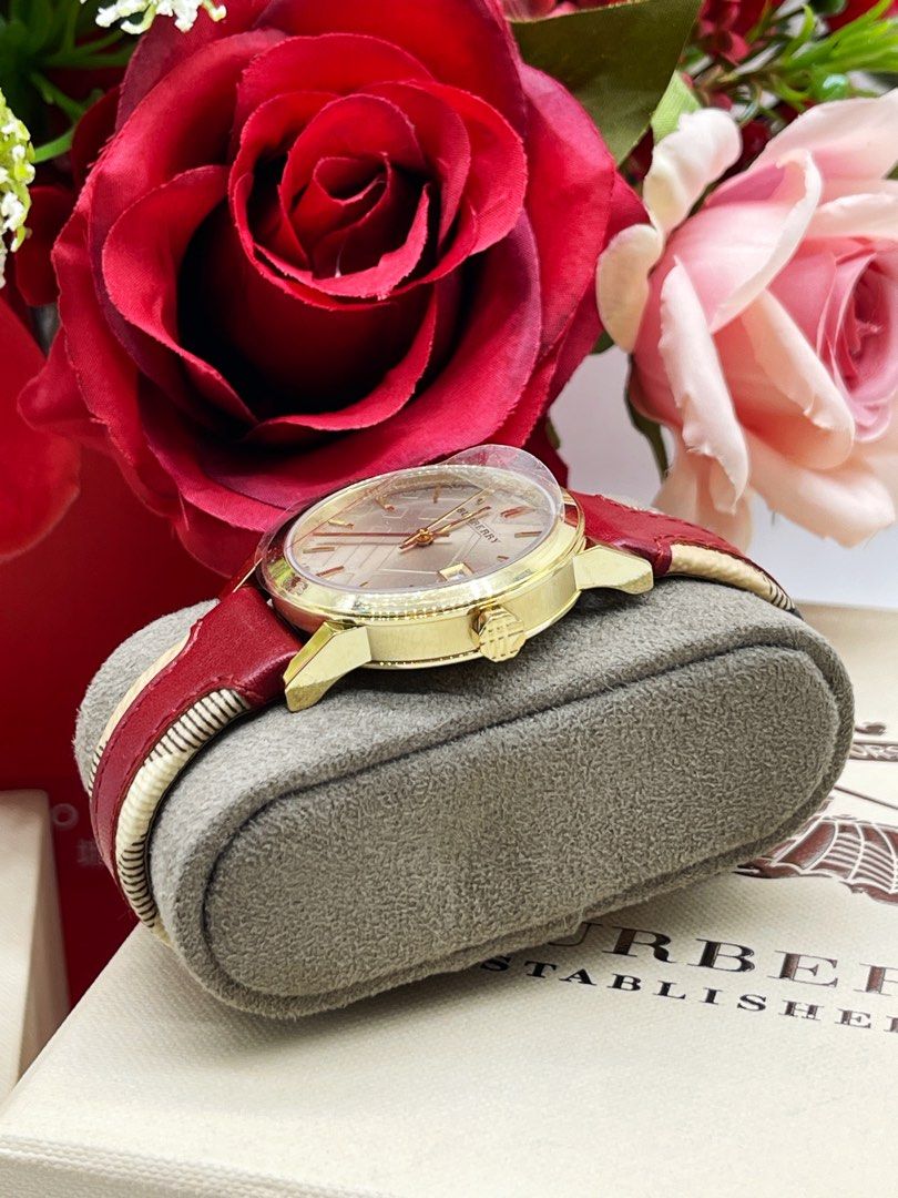 BURBERRY LADY THE CITY BU9111 HAYMARKET 34MM QUARTZ WATCH FULL SET Luxury Watches on Carousell