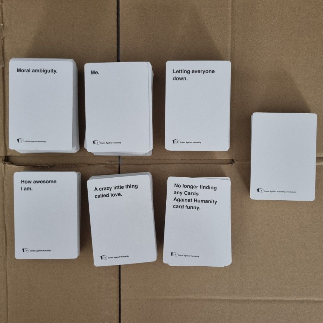 Cards Against Humanity Expansion Packs 1 to 6 for Adults Only Used
