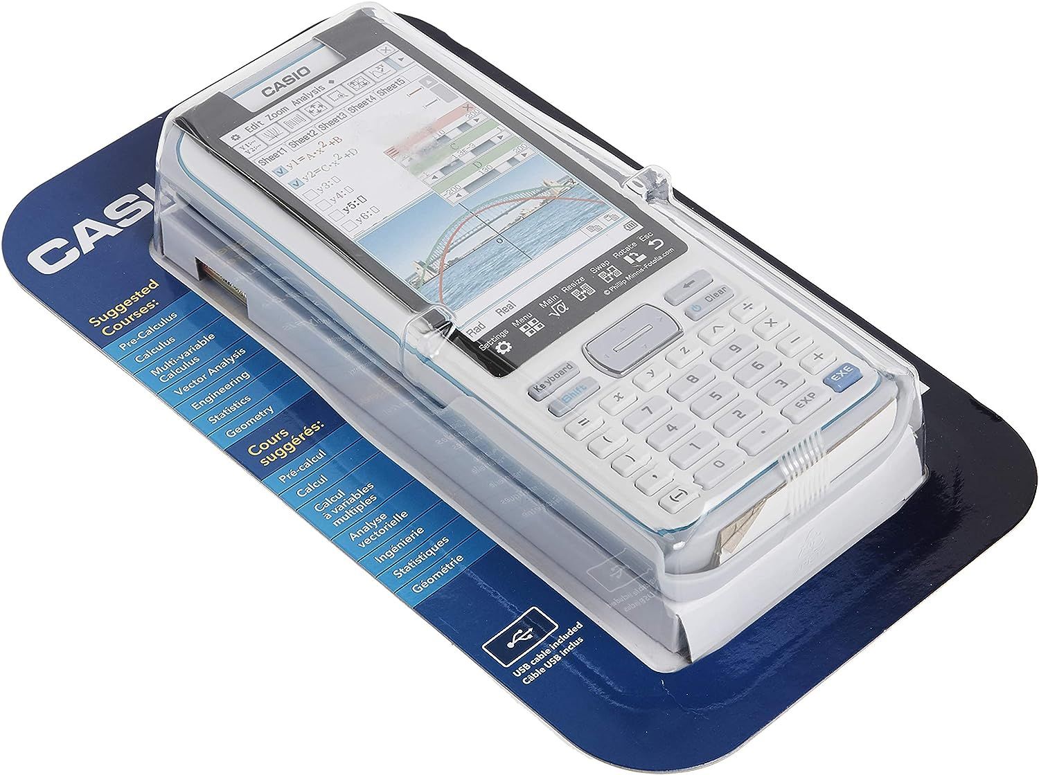 Casio fx-CG500 Touchscreen with Stylus Graphing Calculator, Gray, 4.8 ...