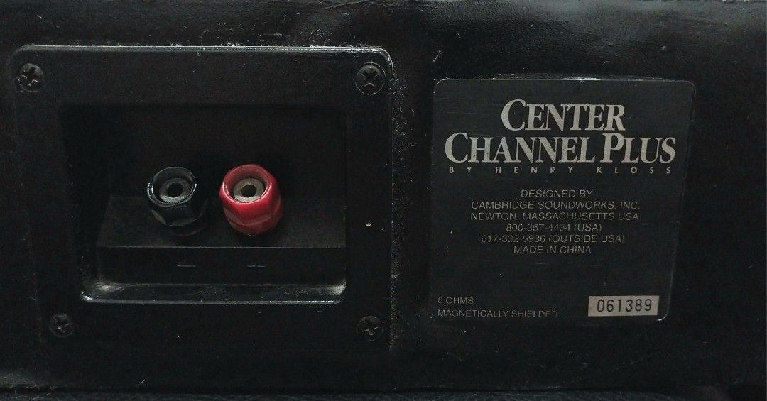 Cambridge soundworks center channel plus hotsell