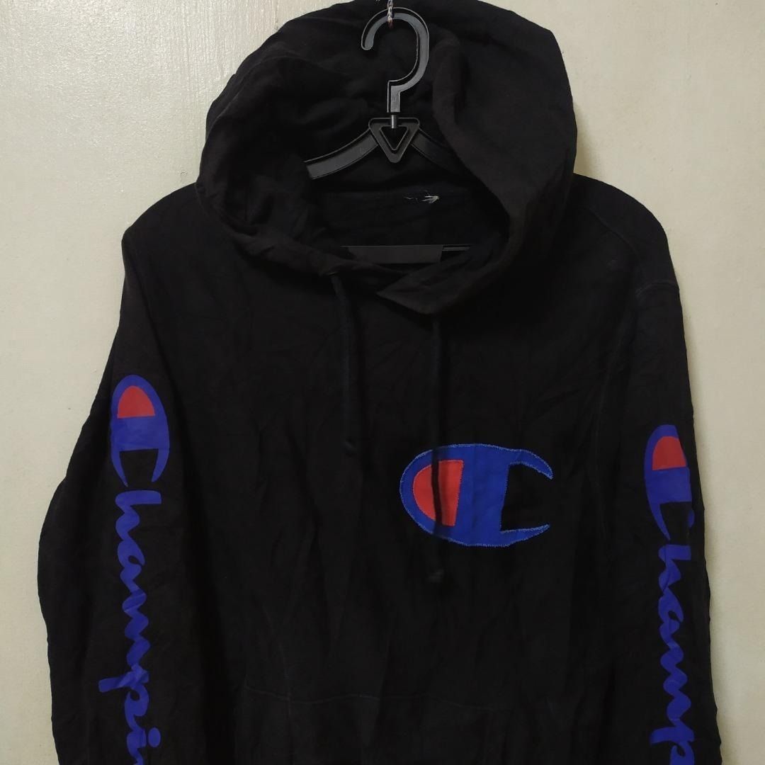 Champion Black Patch Hoodie Jacket