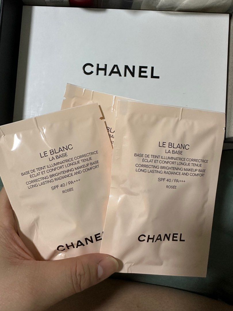 Chanel Le Blanc La Base 2.5ml (Shade Rosee), Beauty & Personal Care, Face,  Makeup on Carousell