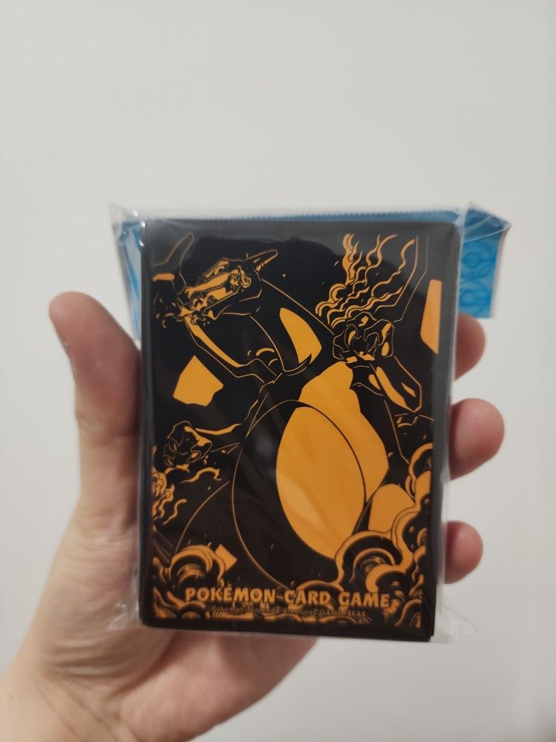 Charizard Card Sleeves (black), Hobbies & Toys, Toys & Games on Carousell