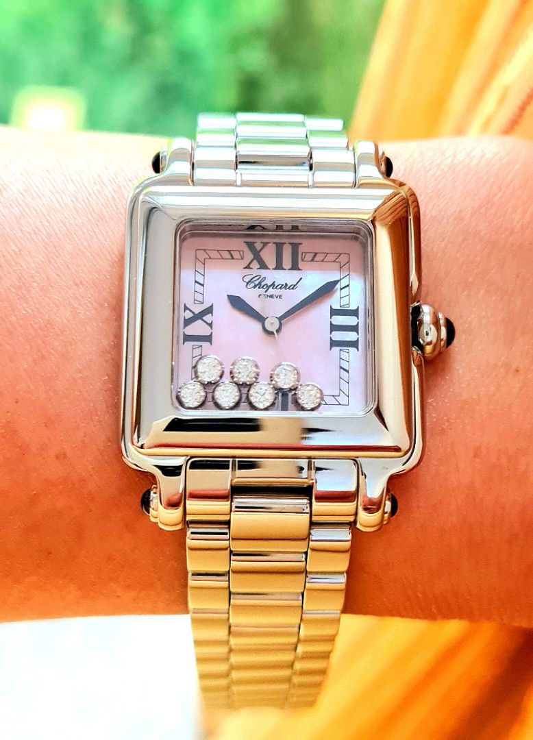 Chopard square diamond clearance watch