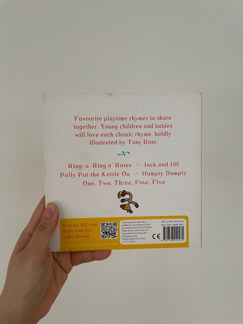 Classic Nursery Rhymes (Category: Children's Books) located in Quezon City. Submitted by girlwhohaseverything (Listing ID 1246467331, Image 2). Description: Classic nursery rhymes for babies and toddlers! .