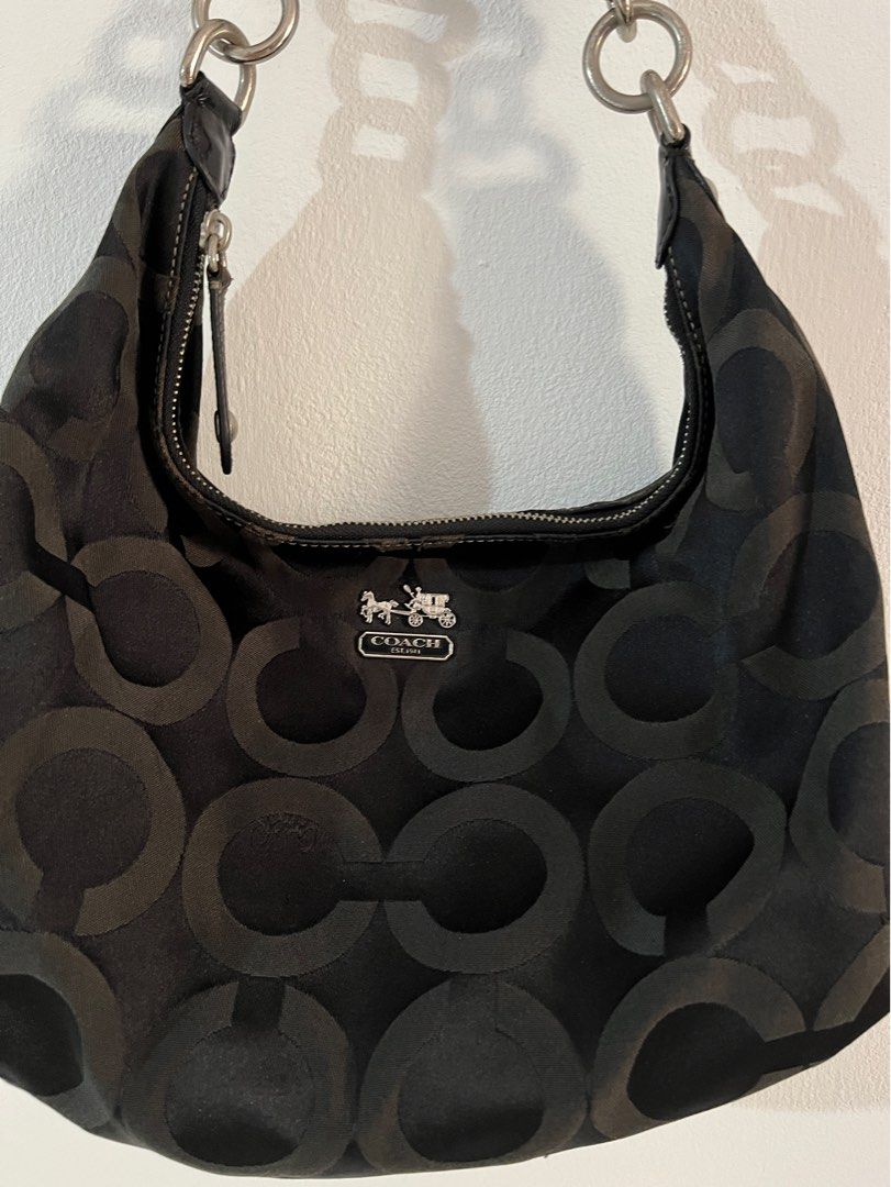 COACH Black Shoulder Bag, Women's Fashion, Bags & Wallets, Shoulder ...