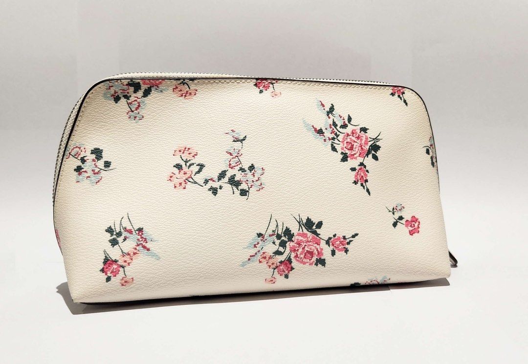 Coach floral on sale pouch
