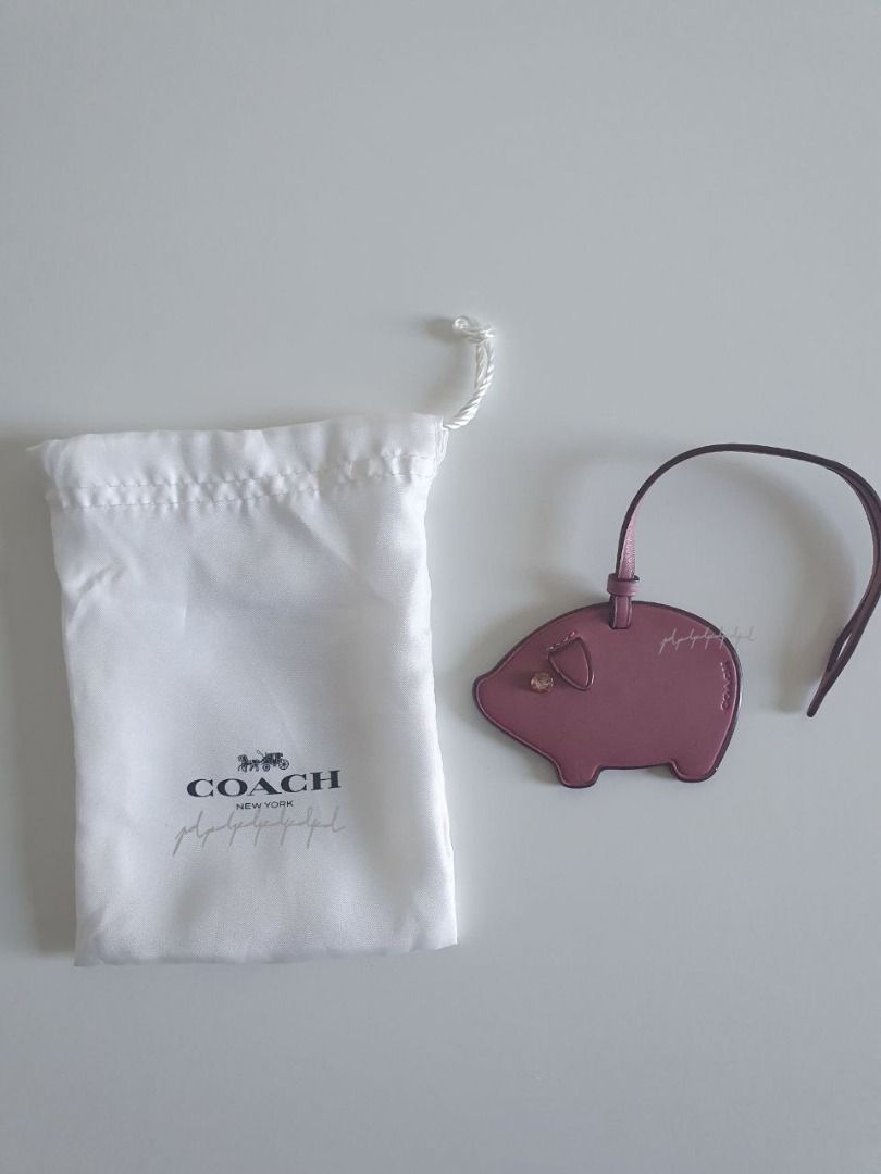 Coach pig bag charm top