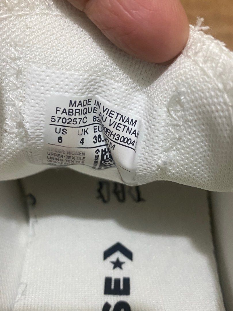 converse all star white size 5