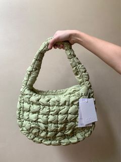 [ON HAND] COS Mini Quilted Shoulder Bag Light Green