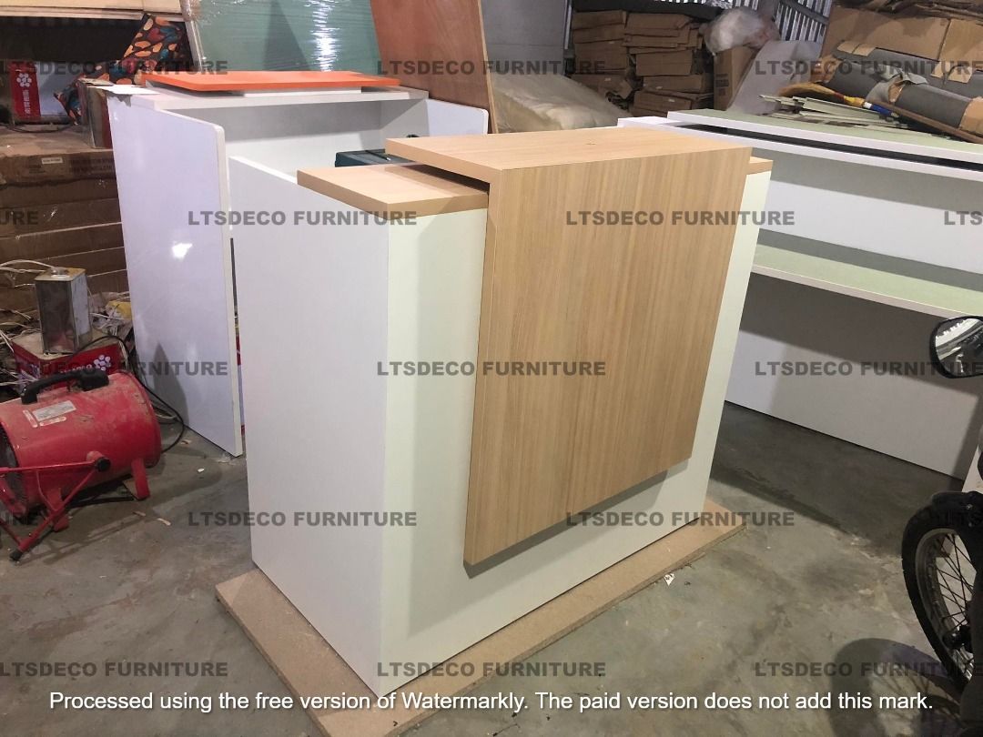 COUNTER TABLE FURNITURE LAMINATED FINISH OFFICE RECEPTION DESKS ...