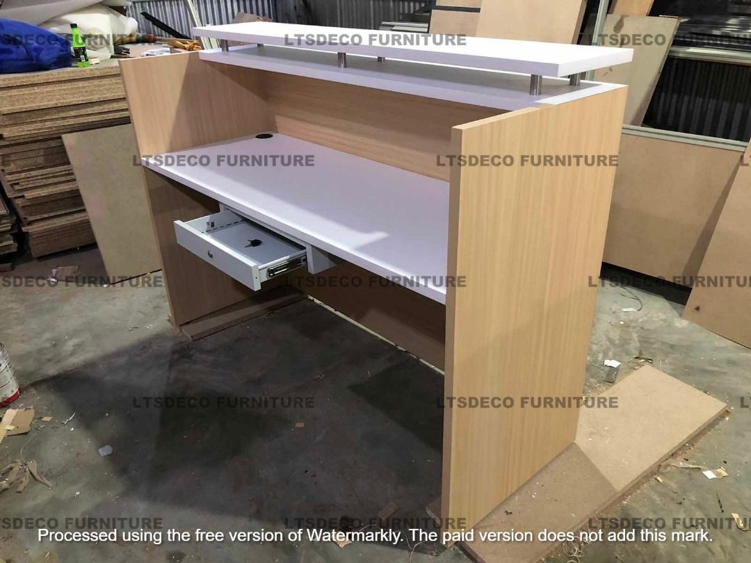 COUNTER TABLE OFFICE PARTITION FURNITURE RECEPTION DESKS SUPPLY on ...