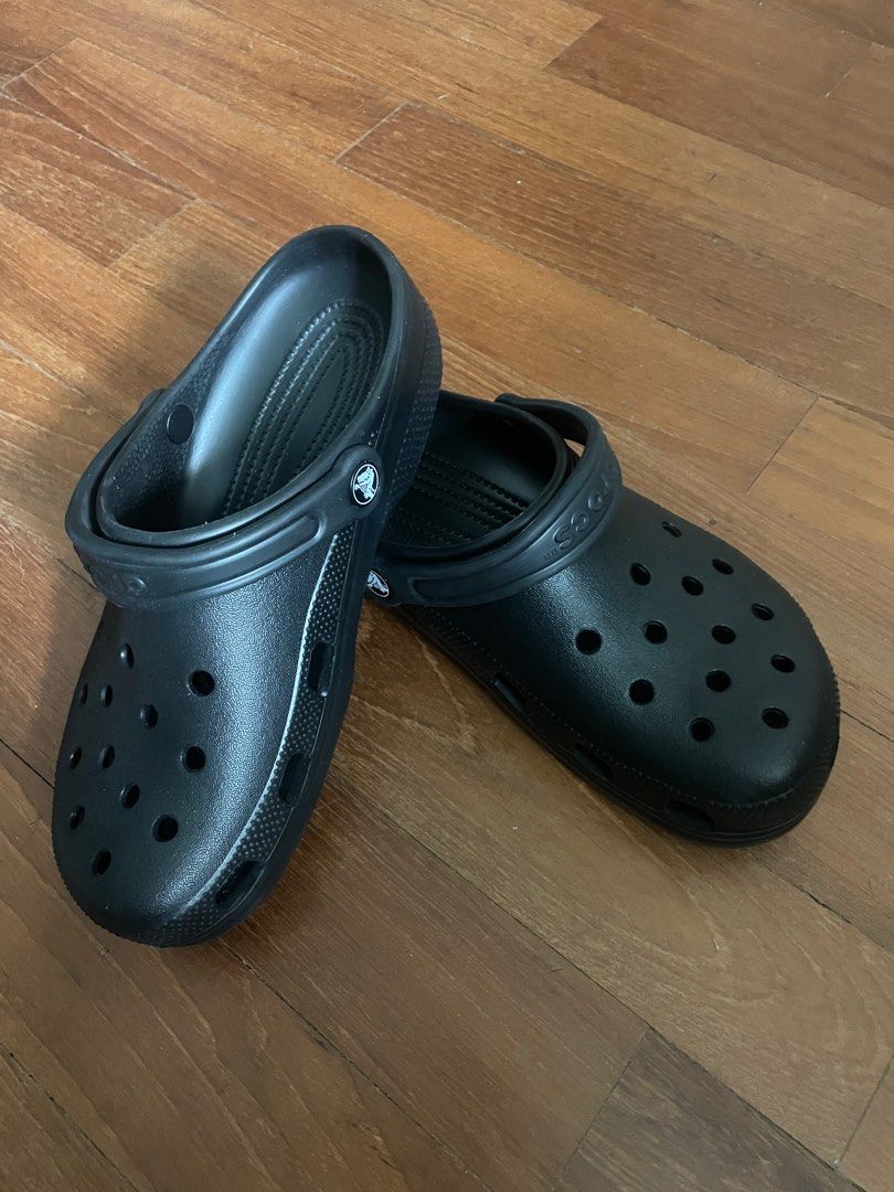 Mens black crocs size 1 discount