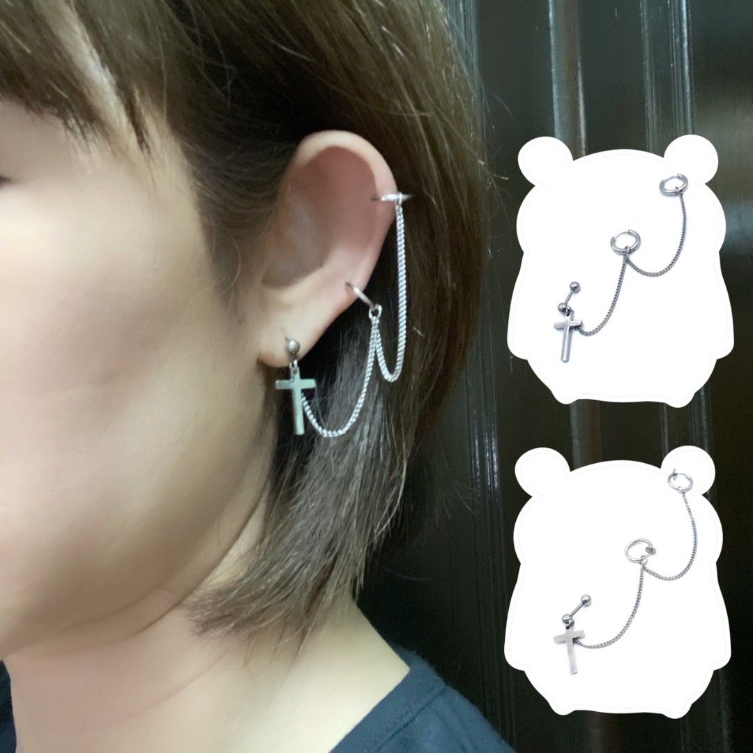 Dangle hotsell chain earrings