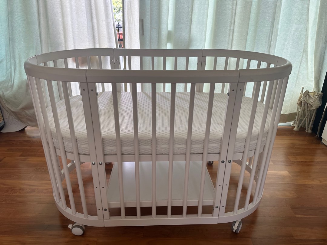 Crown Love Baby Cot Stokke Sleepi alike, Babies & Kids, Baby Nursery