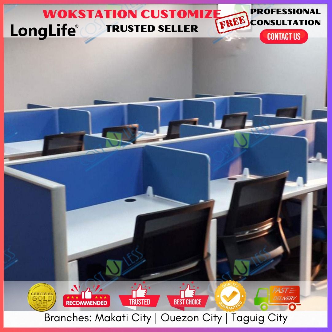 CUSTOMIZED WORKSTATION TABLES OFFICE PARTITION, Office Furniture ...