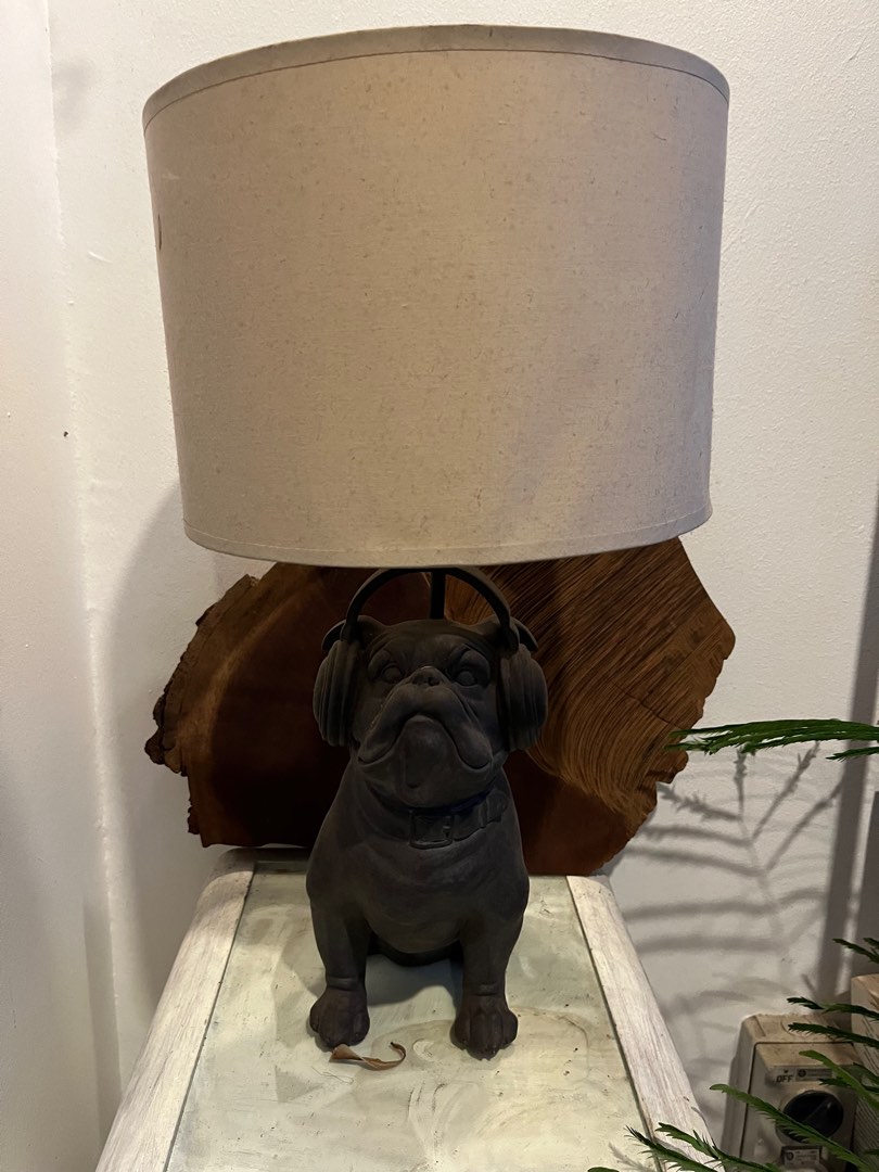 Cute pug table lamp, Furniture & Home Living, Lighting & Fans, Lighting