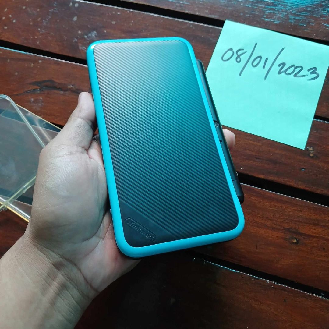 D New Nintendo 2DS XL (Black + Turquoise) CFW LUMA Jailbreak For