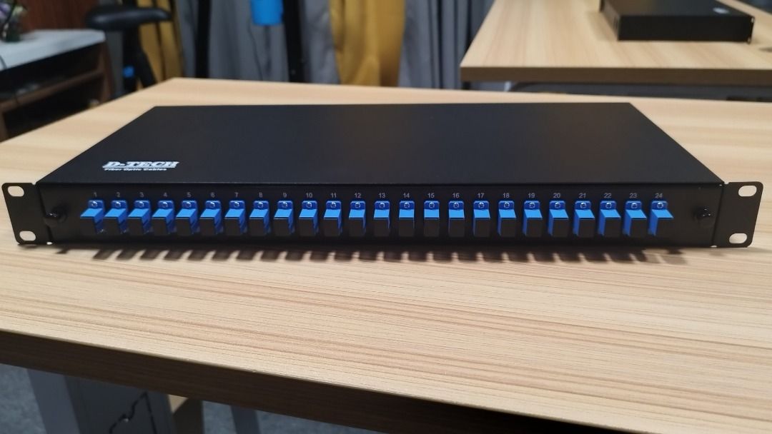 D-TECH SC ODF-24 Optical Distribution Frame 24 Core With 24pcs SC/UPC ...