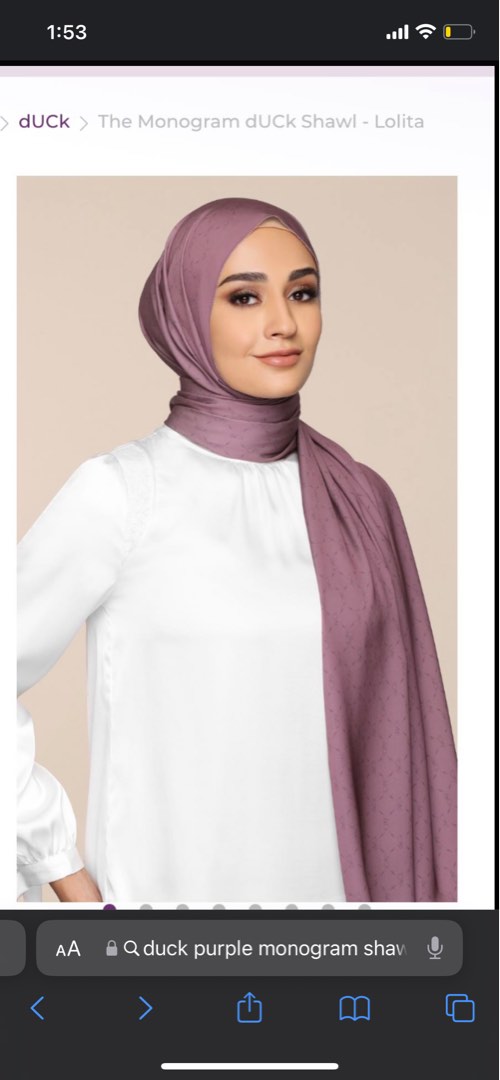 cara pakai shawl duck