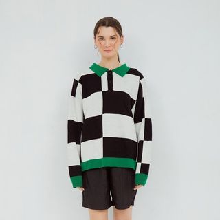 Emerald Checkered Polo Shirt