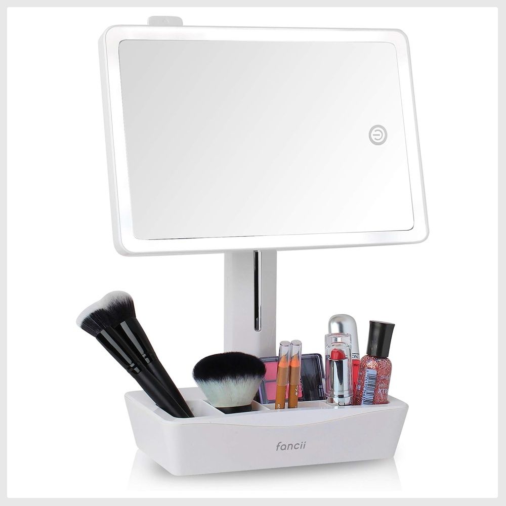 Fancii LED Lighted Large Vanity Makeup Mirror with 10X Magnifying