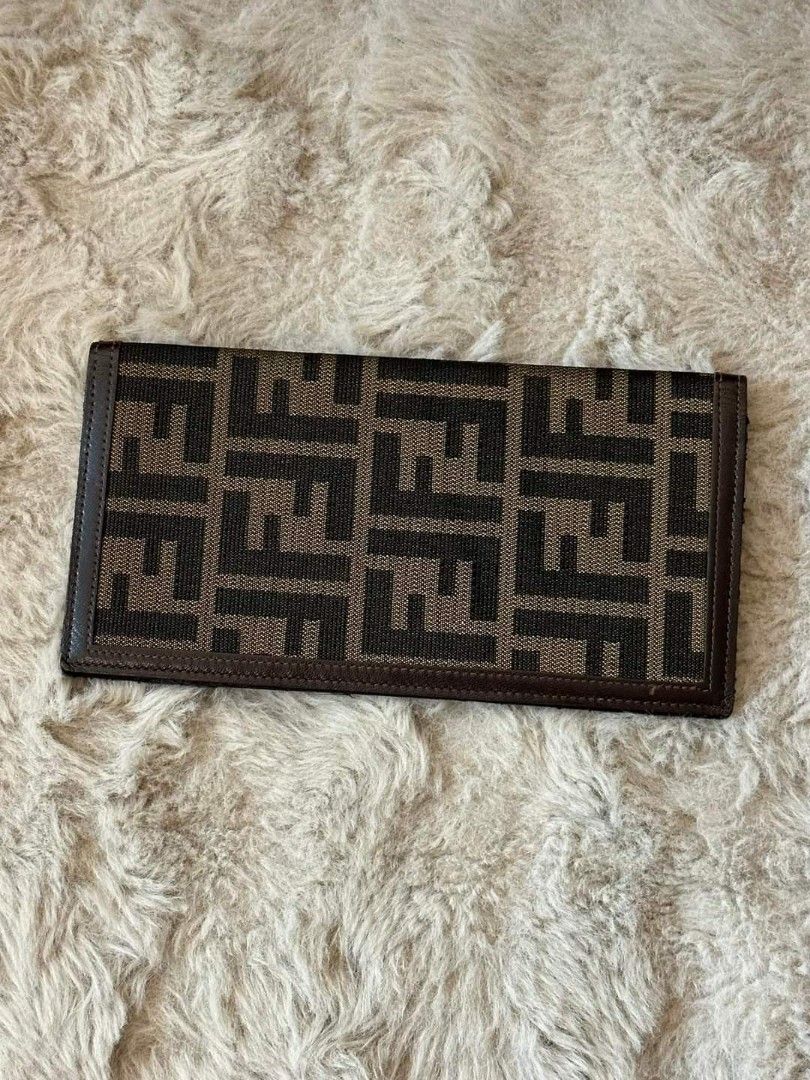 Fendi checkbook cover top