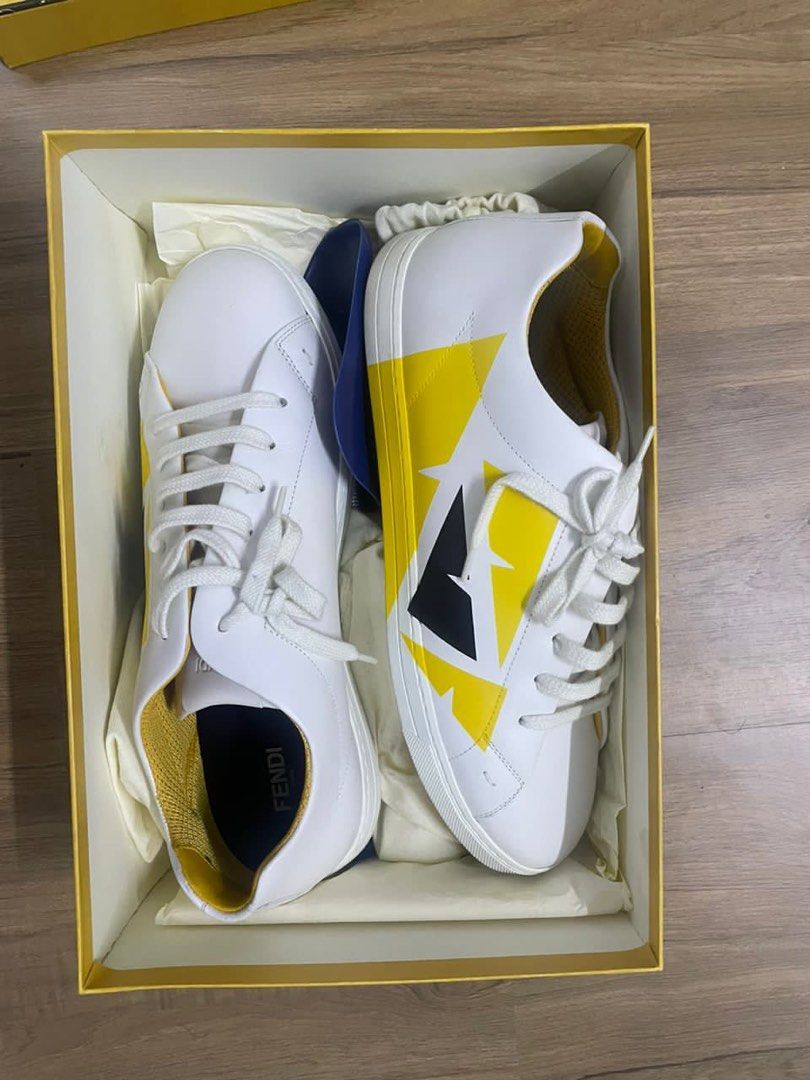 Fendi yellow shoes store