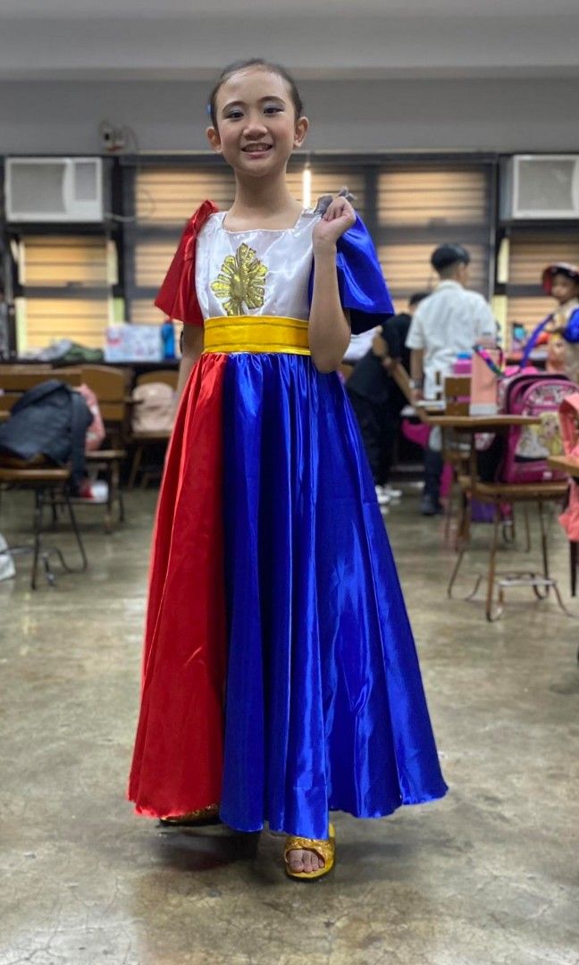 Filipiniana flag dress cheap