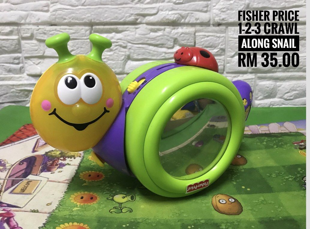 Fisher price 1 2 on sale 3 crawl along snail