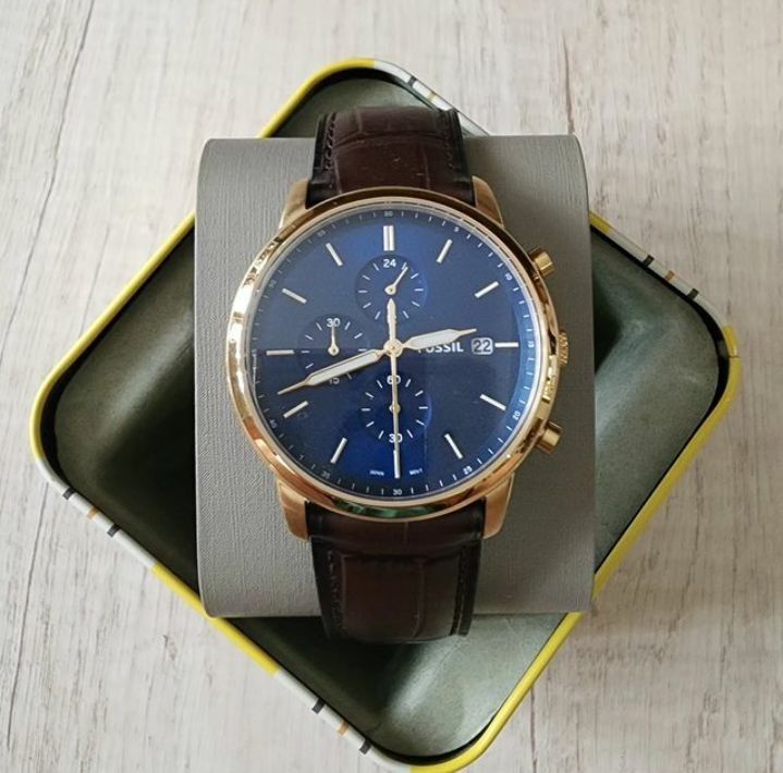 Men's fossil watch with date deals