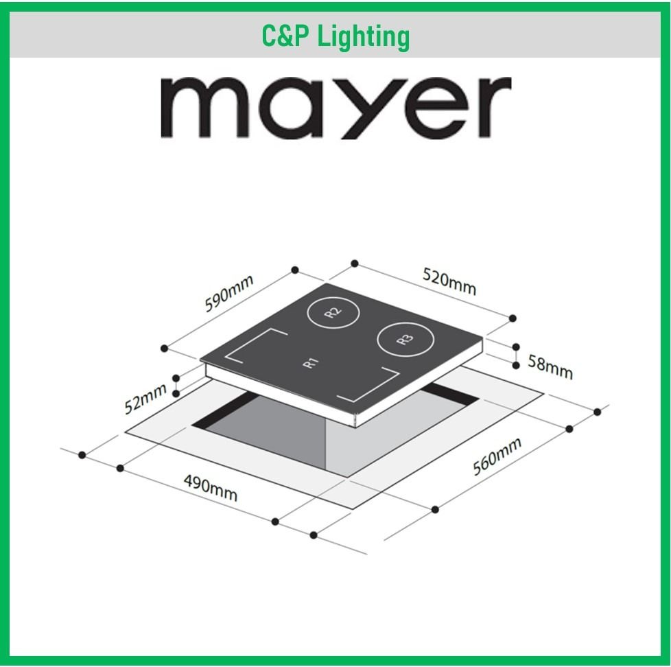 Free Delivery Mayer 60cm Flexi 3 Zone Induction Cooker Hob