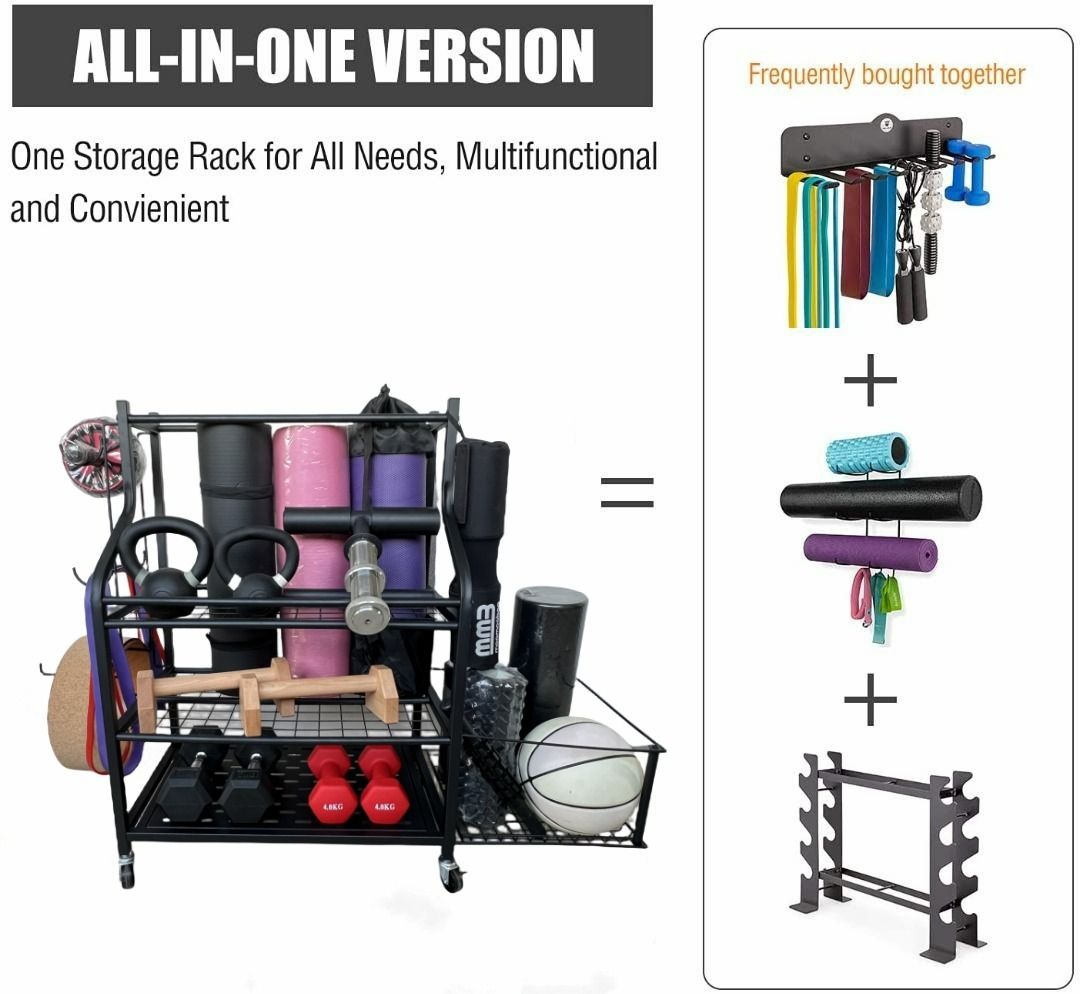 Freya Yoga Mat Storage Racks Home Gym Storage Rack for Dumbbells