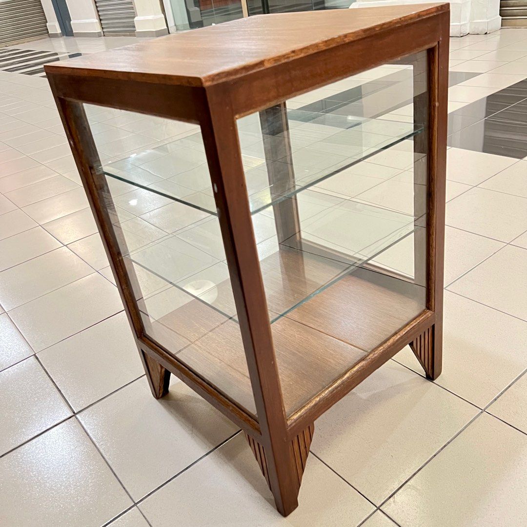 FullyRestored RetroVintage GlassShelves Desktop Display