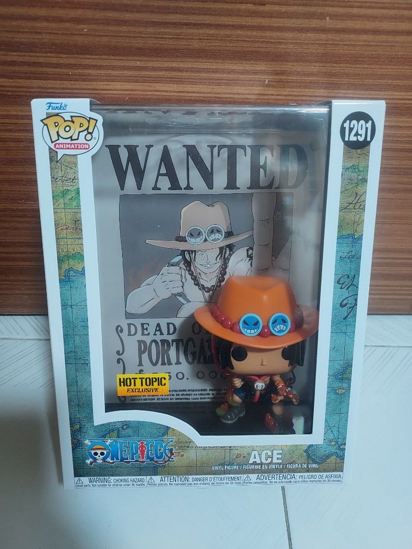 Funko ACE Wanted poster one piece, Hobbies & Toys, Toys & Games on