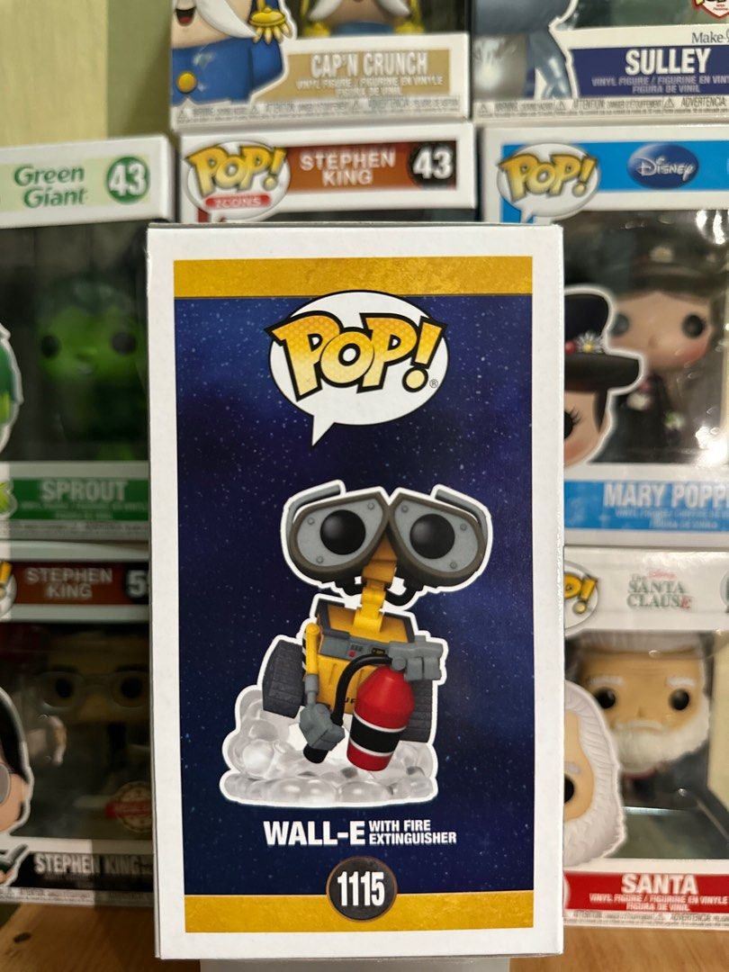 Funko Pop! WallE with Fire Extinguisher Disney, Hobbies & Toys, Toys & Games on Carousell