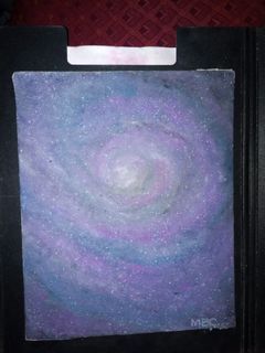 Galaxy hand painting