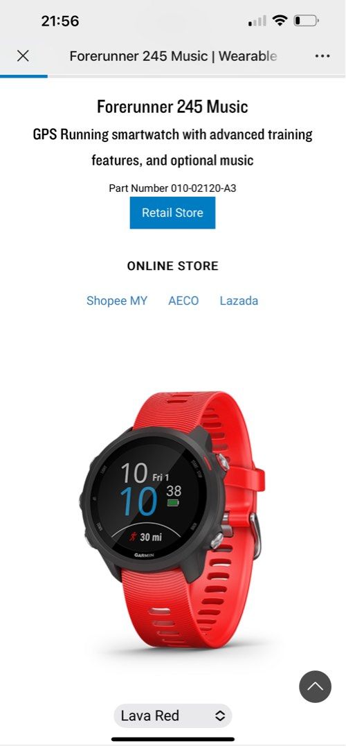 Running watch lazada store