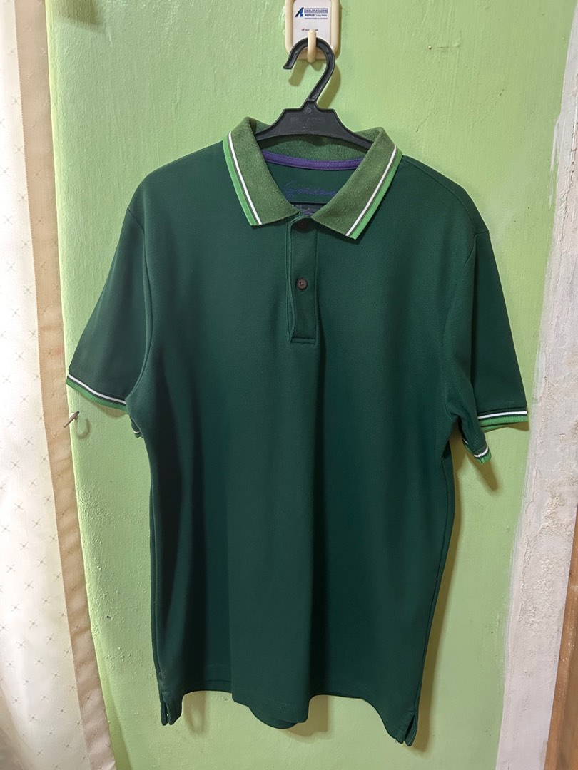 Giordano Polo in Dark Green, Men's Fashion, Tops & Sets, Tshirts & Polo Shirts on Carousell