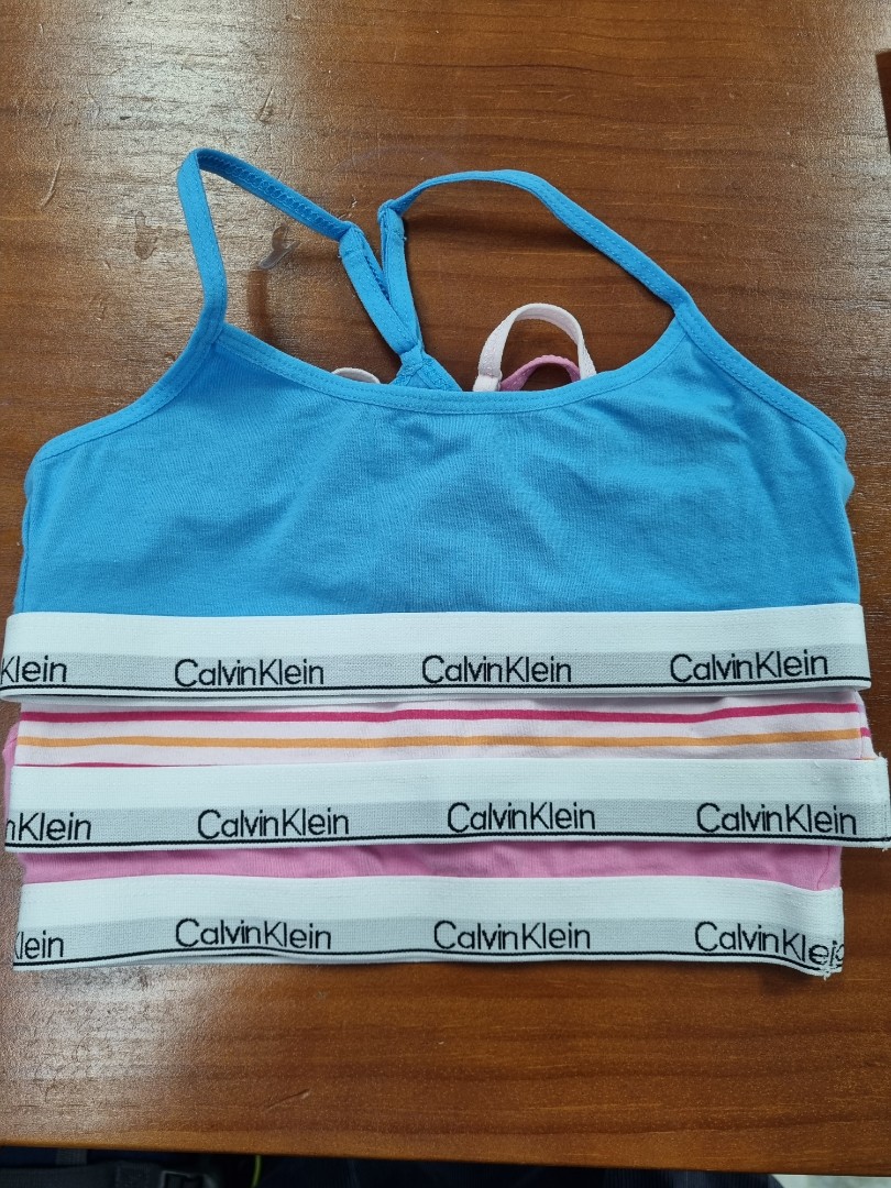 Girls' bra. Calvin Klein. Size 7-8., Babies & Kids, Babies & Kids Fashion  on Carousell