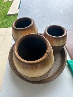 Glazed Terracotta decorative Pots in Garden or Indoor