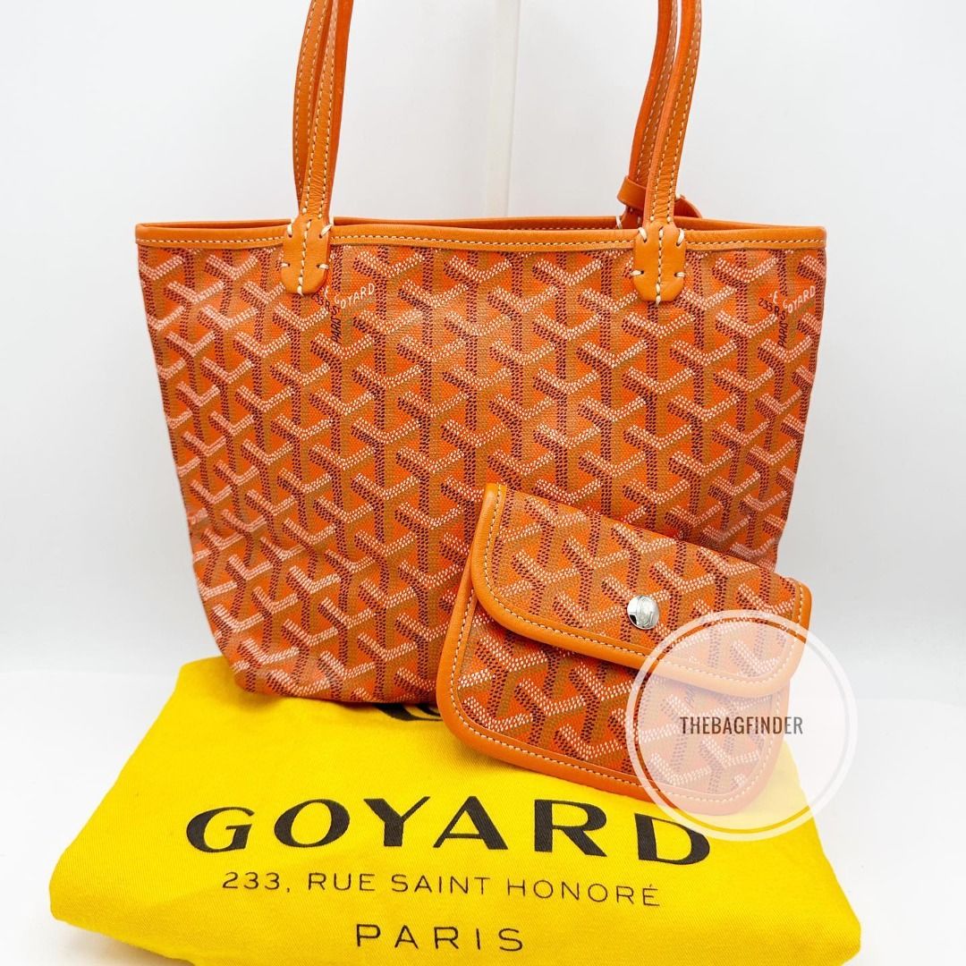 Goyard Tote Bag Orange Color, Luxury, Bags & Wallets on Carousell